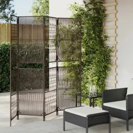 vidaxl-parawan-4-panelowy-brazowy-polirattan