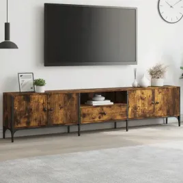 vidaxl-szafka-pod-tv-z-szuflada-przydymiony-dab-200x25x44-cm