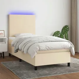 vidaxl-lozko-kontynentalne-z-materacem-kremowe-90x190-cm-tkanina