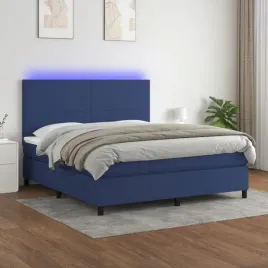 vidaxl-lozko-kontynentalne-z-materacem-niebieskie-160x200-cm-tkanina