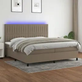 vidaxl-lozko-kontynentalne-z-materacem-taupe-200-x-200-cm-tkanina