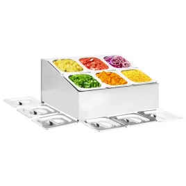 vidaxl-ekspozytor-z-6-pojemnikami-gn-1-6-stal-nierdzewna