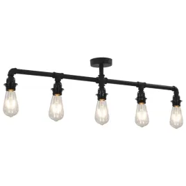 vidaxl-lampa-sufitowa-czarna-5-zarowek-e27