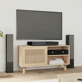 vidaxl-stolik-pod-tv-brazowy-80x30x40-cm-drewno-sosnowe-i-rattan