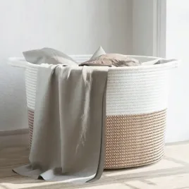 vidaxl-kosz-na-pranie-brazowo-bialy-o55x36-cm-bawelna