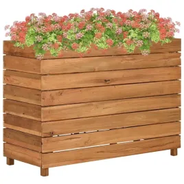 vidaxl-podwyzszona-donica-100x40x72-cm-drewno-tekowe-z-odzysku-i-stal