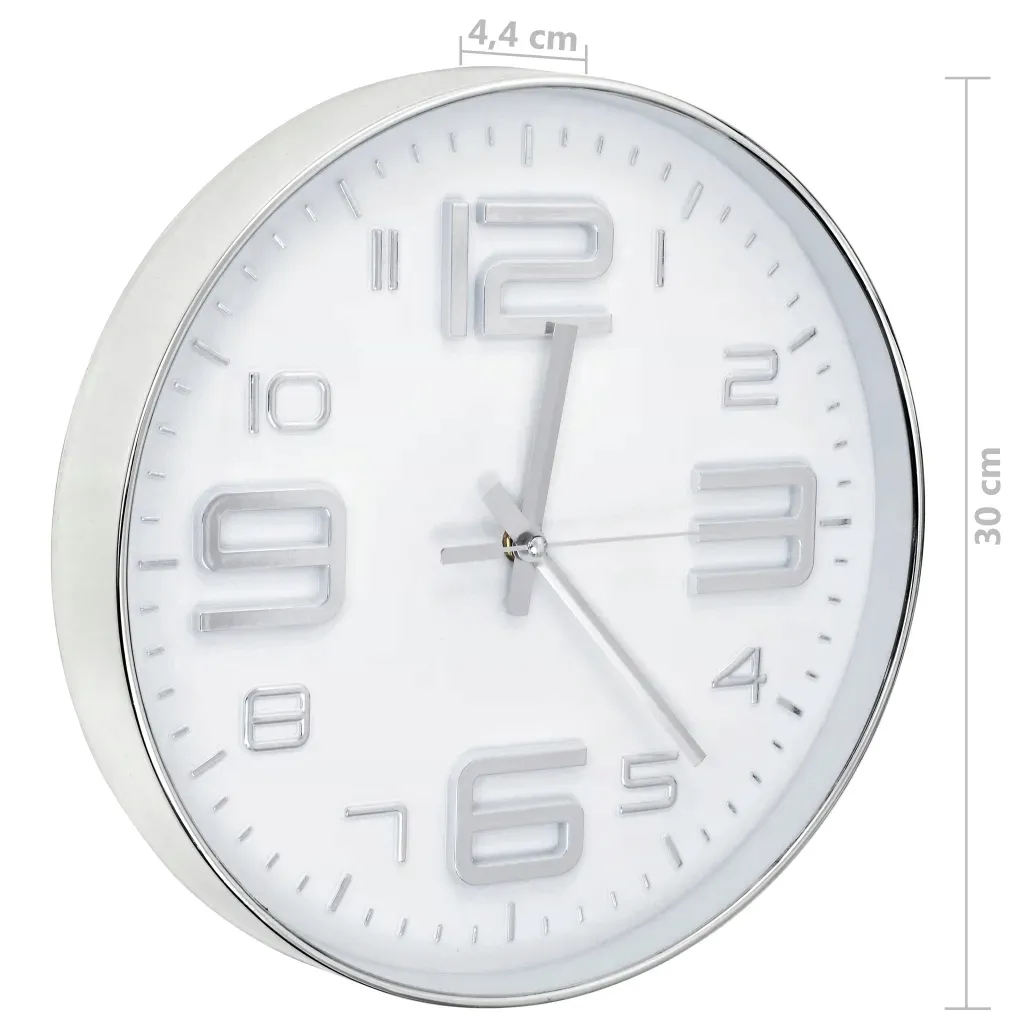 vidaxl-zegar-scienny-30-cm-srebrny-stan-nowy