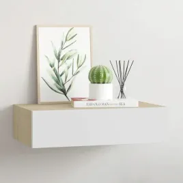 vidaxl-polka-scienna-z-szuflada-dab-i-biel-40x235x10cm-mdf