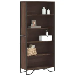 vidaxl-regal-na-ksiazki-brazowy-dab-80x31x169-cm