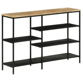 vidaxl-stolik-konsolowy-110x30x75-cm-surowe-drewno-mango-i-zelazo