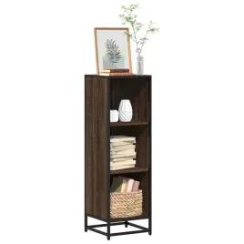 vidaxl-regal-na-ksiazki-brazowy-dab-335x33x1075-cm