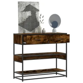 vidaxl-stolik-konsolowy-przydymiony-dab-90x35x80-cm