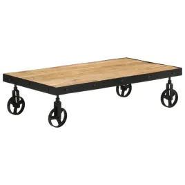 vidaxl-stolik-kawowy-na-kolkach-lite-drewno-mango-100x55x26-cm