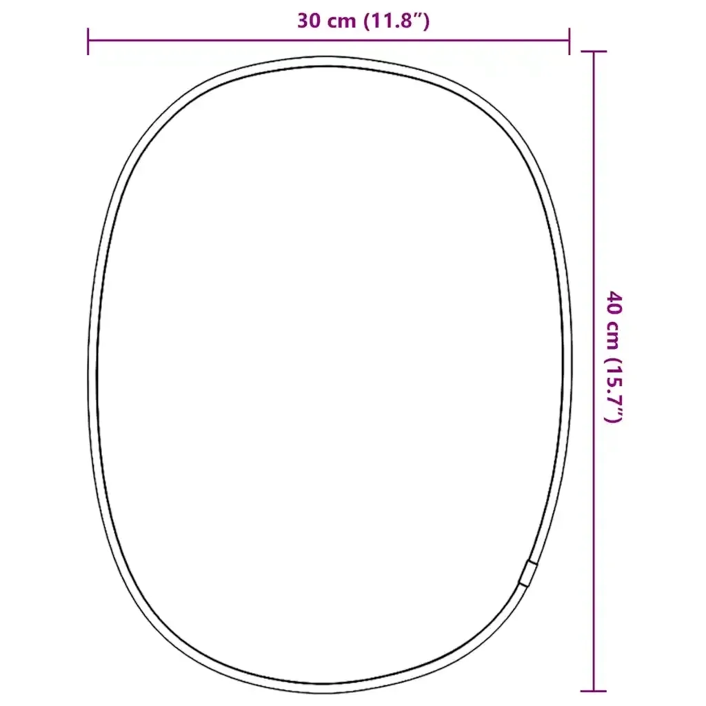 vidaxl-lustro-scienne-czarne-40x30-cm