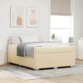 vidaxl-ramka-lozka-z-materacem-kremowy-140-x-200-cm-tkanina