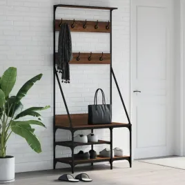vidaxl-wieszak-na-ubrania-z-miejscem-na-buty-brazowy-dab-80x40x184-cm