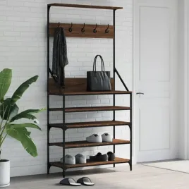 vidaxl-wieszak-na-ubrania-z-miejscem-na-buty-brazowy-dab-90x34x184-cm