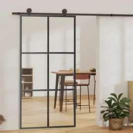 vidaxl-drzwi-przesuwne-z-osprzetem-szklo-esg-i-aluminium-102x205-cm