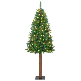 vidaxl-szczupla-choinka-zielony-180-cm-pvc-i-lite-drewno-sosnowe