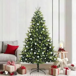 vidaxl-sztuczna-choinka-skladana-na-swieta-300-led-zielony-210-cm