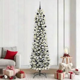 vidaxl-sztuczna-choinka-zielono-bialy-240-cm-pvc-metal-i-plastik