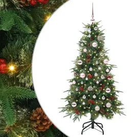 vidaxl-sztuczna-choinka-z-zawiasami-z-podstawa-zielony-150-cm-pe-i-pvc
