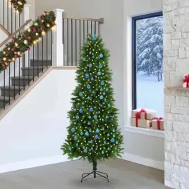 vidaxl-choinka-z-300-diodami-led-z-podstawa-zielony-240-cm-pe