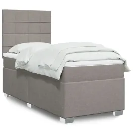 vidaxl-lozko-kontynentalne-z-materacem-taupe-tkanina-100x200-cm