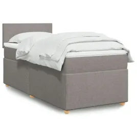 vidaxl-lozko-kontynentalne-z-materacem-taupe-tkanina-90x190-cm