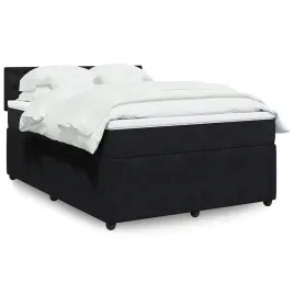 vidaxl-lozko-kontynentalne-z-materacem-czarne-160x200-cm-aksamit