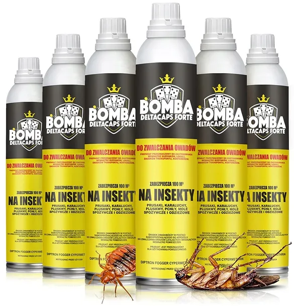 SILNY ŚRODEK NA PLUSKWY KARALUCHY ŻÓŁTA BOMBA ZAMGŁAWIAJĄCA STRONG 2SZT