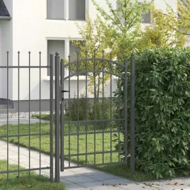 vidaxl-brama-ogrodzeniowa-z-kolcami-emmen-170-x-100-cm-szary-zamykane