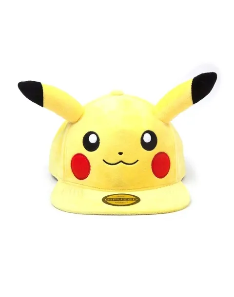 pokemon-plush-snapback-cap-embarrassed-pikachu-tematyka-motyw-pokemon