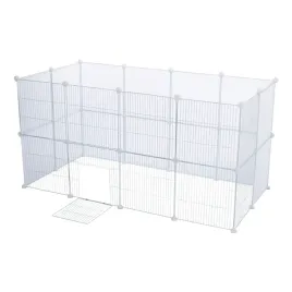 trixie-zestaw-4-metalowych-paneli-35x35cm-rozszerzajacy-do-62460-biale
