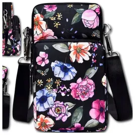 torebka-na-telefon-portfel-kopertowka-2w1-miejska-w-kwiatki-etui-na-ramie