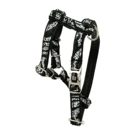 barry-king-szelki-dla-psa-equilibre-czarna-zebra-skorzane-nikiel-xs-13mm-ob-szyi-20-30cm-ob-klatki-25-45cm