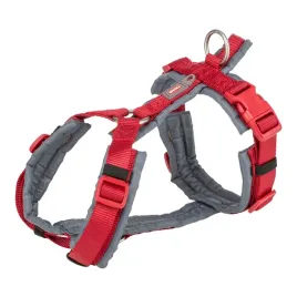 trixie-szelki-trekkingowe-premium-czerwony-grafit-tasma-parciana-xl-80-97cm-25mm