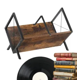 polka-na-plyty-winylowe-ksiazki-dikom-rustykalne-loft-uchwyt-stojak