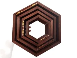 polki-na-kwiatki-drewniane-4szt-polka-plaster-miodu-heksagon-brazowe-x-4