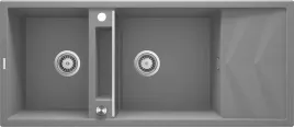zlew-magnetic-szary-met-granit-2k-z-o-1160x500x224-35-osprzet-zrm-s213