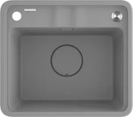 zlew-momi-szary-metalik-granit-1k-44x50x23cm-osprzet-space-saver-zkm-s103