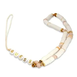 smycz-guess-zawieszka-gustpearw-heishi-beads-biala