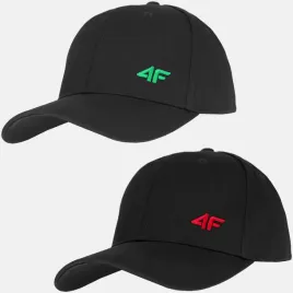 czapka-z-daszkiem-meska-damska-4f-komplet-2szt-bejsbolowka-zestaw-zc07-l-xl