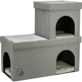 trixie-kimy-legowisko-zamkniete-dla-kota-jasnoszare-76x72x37-cm-dwupietrowe