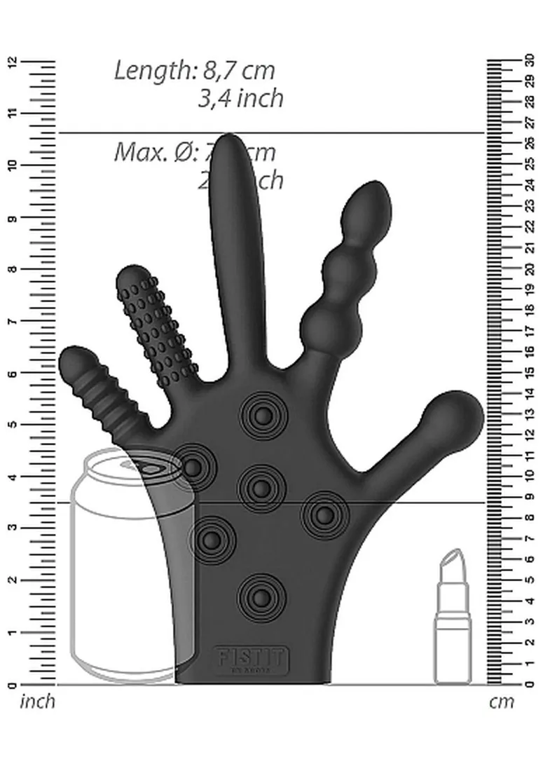 silicone-stimulation-glove-black