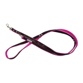 barry-king-smycz-wzor-pieski-odblask-neo-tasma-podwojna-20mm-220cm-rozowa