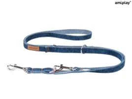 amiplay-smycz-regulowana-6-in-1-denim-xl-100-200-x-25cm-granatowy