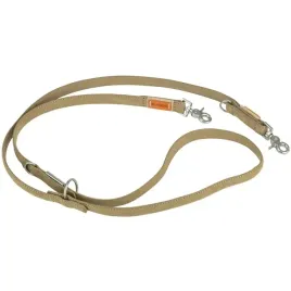 trixie-be-nordic-smycz-regulowana-piaskowy-skorzana-ml-2-m-20-mm
