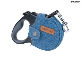 amiplay-smycz-automatyczna-infini-z-obudowa-denim-l-5-m-25kg-niebieski