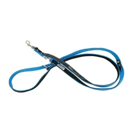 barry-king-smycz-wzor-pieski-odblask-neo-tasma-podwojna-25mm-220cm-niebieska